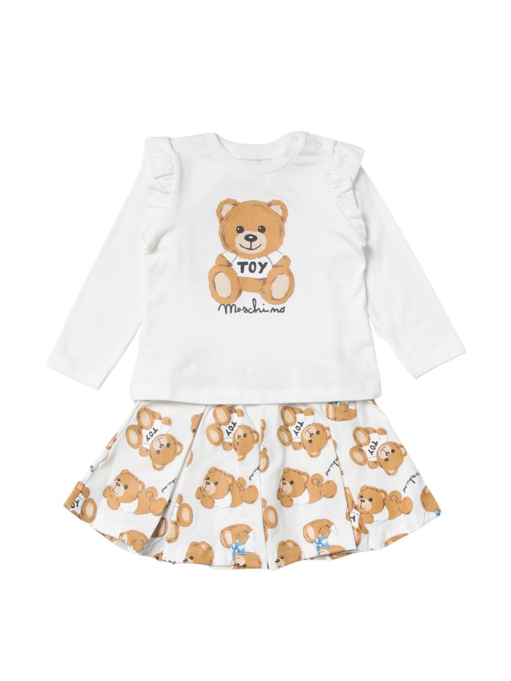 MOSCHINO Set Coordinato Bambina con stampa Teddy Toy