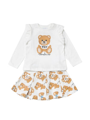 MOSCHINO Set Coordinato Bambina con stampa Teddy Toy