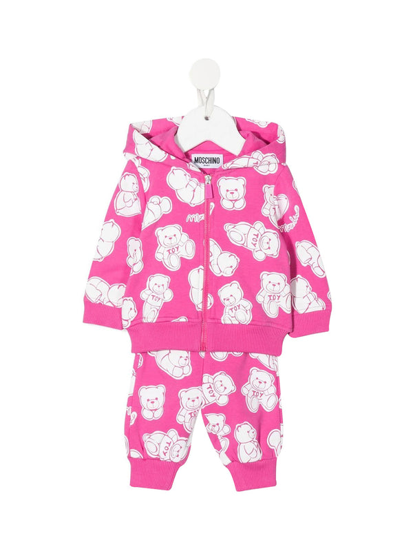 MOSCHINO ABBIGLIAMENTO Set Tuta Teddy Bear Ciclamino