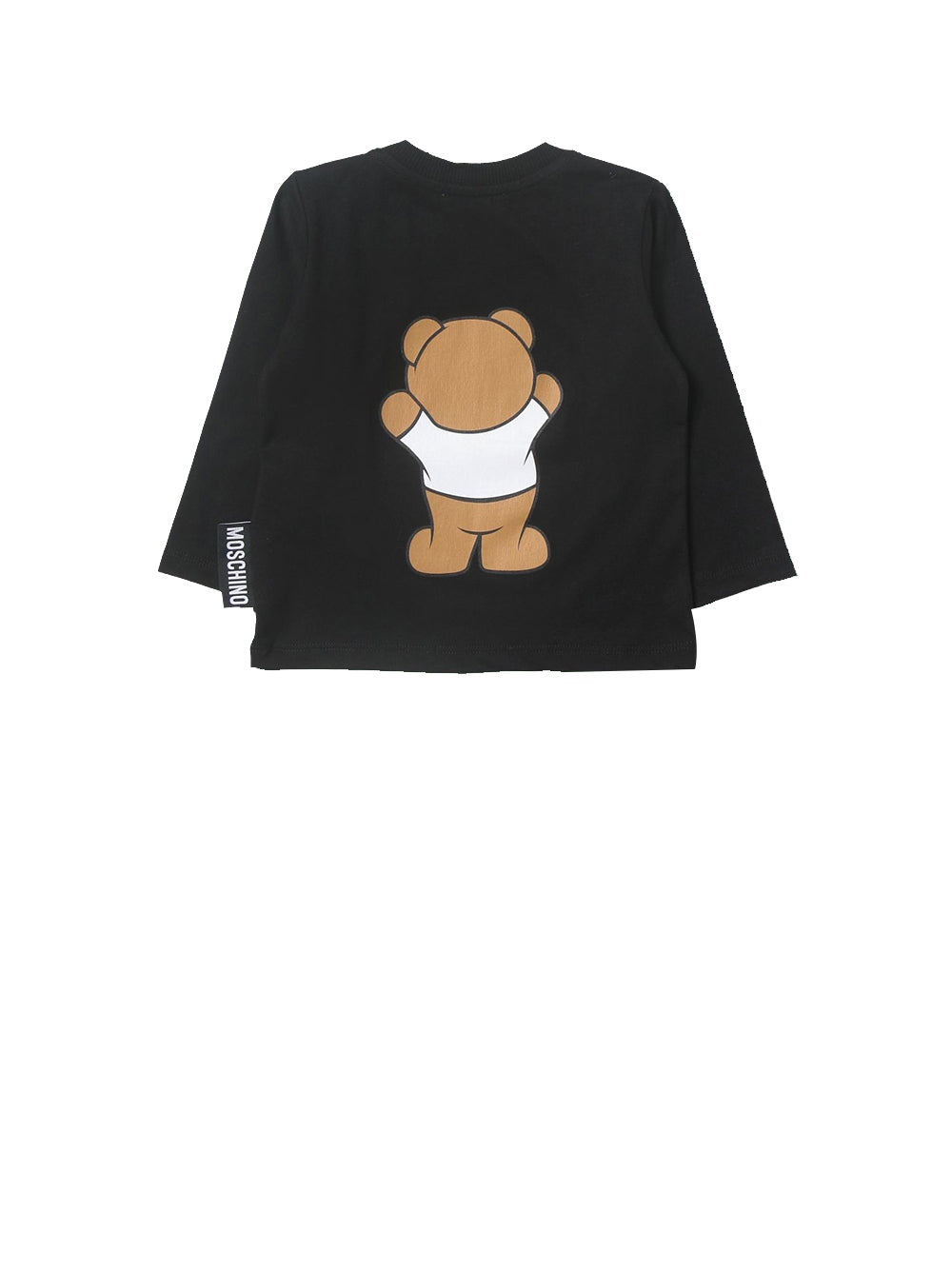 MOSCHINO ABBIGLIAMENTO T-shirt Bambina nera con stampa Teddy