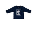 TIMBERLAND T-shirt Bambino con logo e bottoncini su spalla