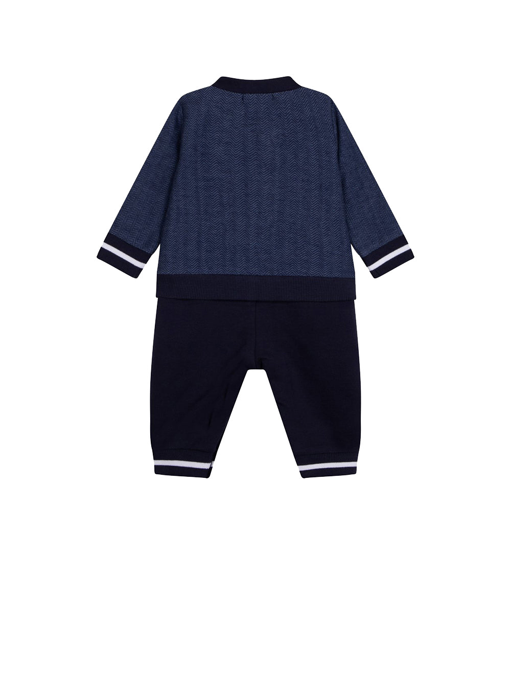 TIMBERLAND Tuta Bambino in cotone con chiusura zip e logo brand