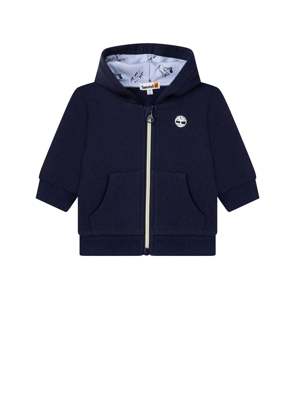 TIMBERLAND Felpa Bambino in cotone con logo brand