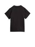 ADIDAS T-shirt Bambino Nero/bianco in cotone con maxi logo