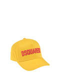 DSQUARED2 Cappello Unisex Ragazzo Giallo con visiera e logo