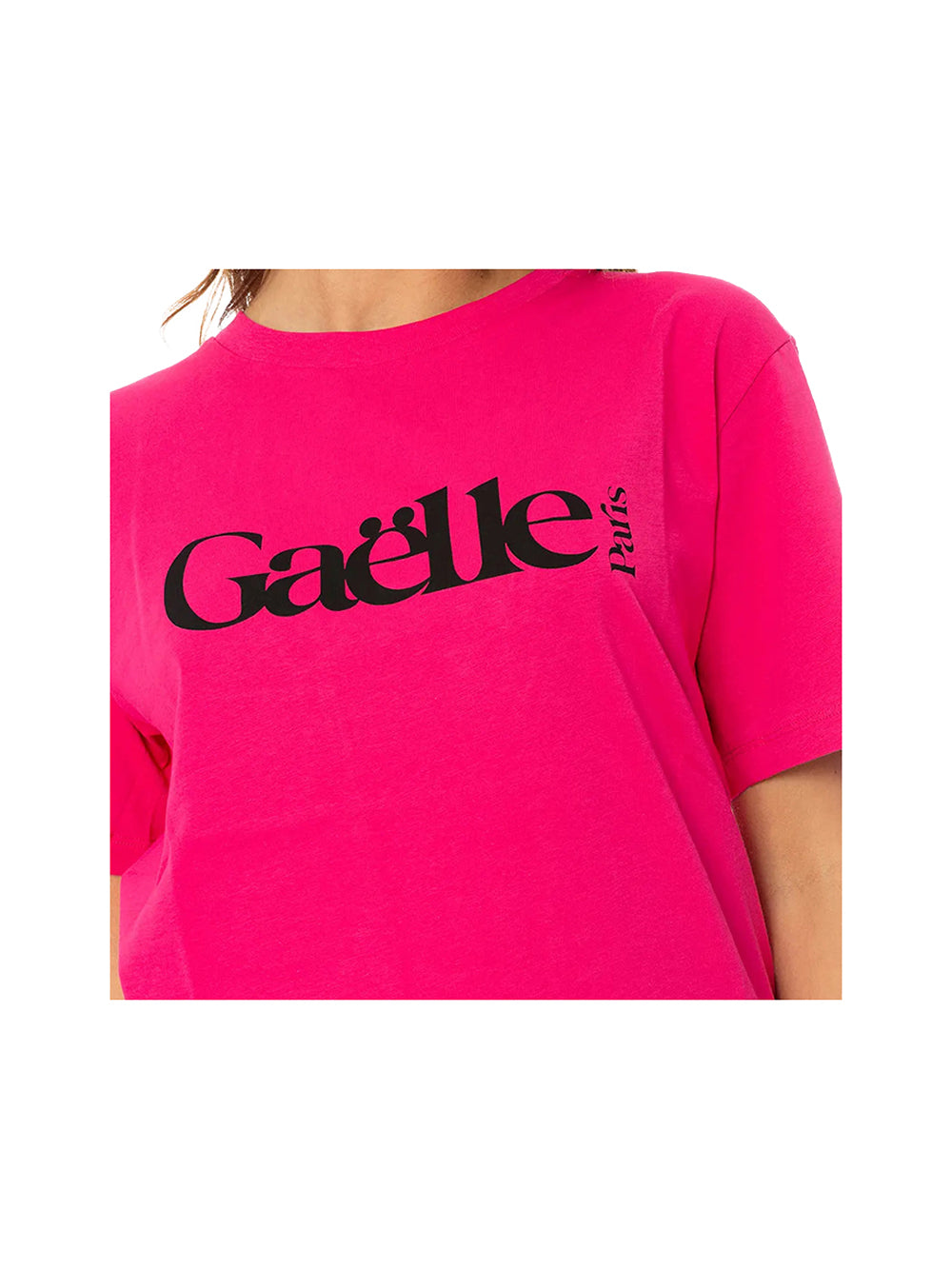 GAELLE PARIS T-shirt Donna Fuxia con logo