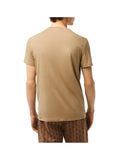 LACOSTE T-shirt Uomo Beige in cotone con logo