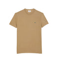 LACOSTE T-shirt Uomo Beige in cotone con logo