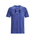 UNDER ARMOUR T-shirt Uomo Blue girocollo con logo