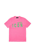 DSQUARED ICON T-Shirt Unisex Bimbo - Rosa